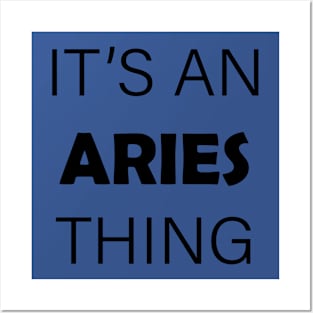 it's aries thing 1 Posters and Art